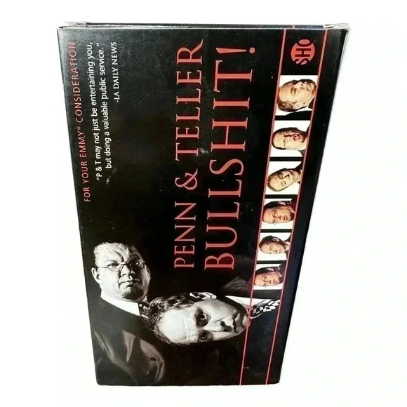 Penn and Teller Bull$hit Showtime For Your EMMY Consideration VHS Screener Copy - Picture 1 of 5